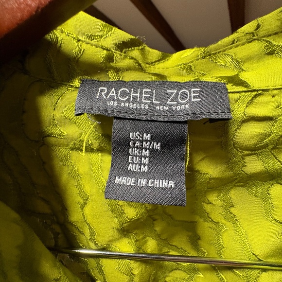 Gorgeous chartreuse Rachel Zoe blouse, never worn - Picture 3 of 3